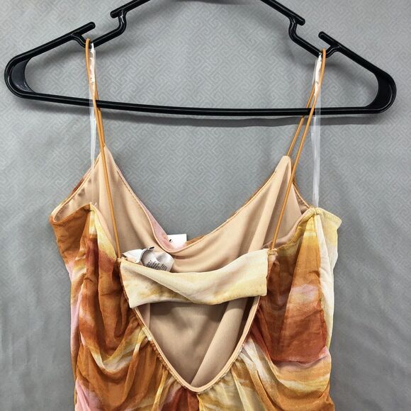 New Rue 21 Orange Sleeveless Dress Young Adult Size 3X Women Summer Casual - Picture 6 of 12